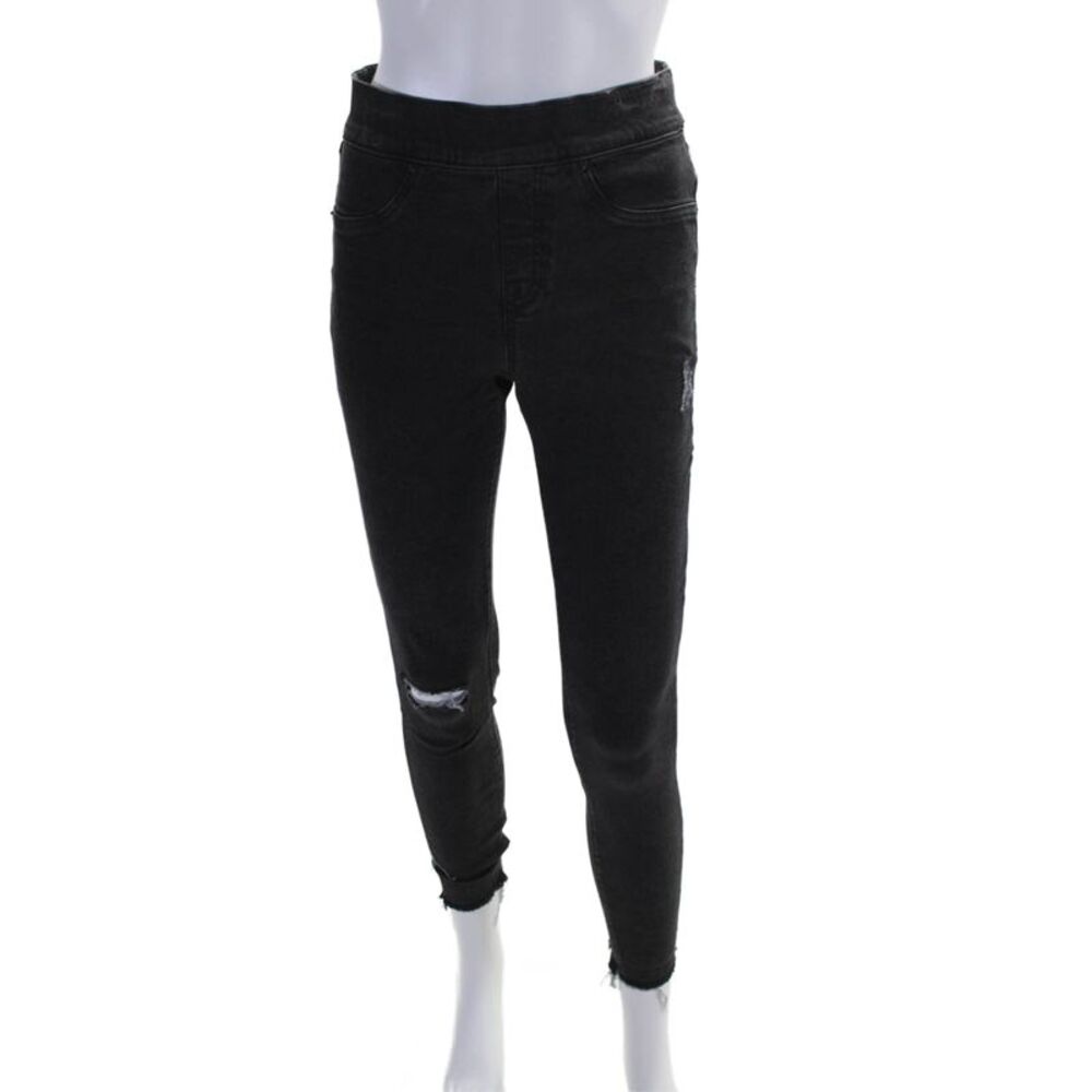Spanx by Sara Blakely Womens High Rise Skinny Leg Jeans Black Size Small